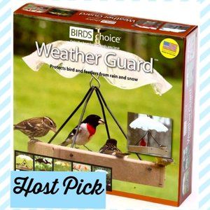 Birds Choice WGCLEAR Weatherguard, Weather-Resistant Acrylic  Bird Feeder Guard